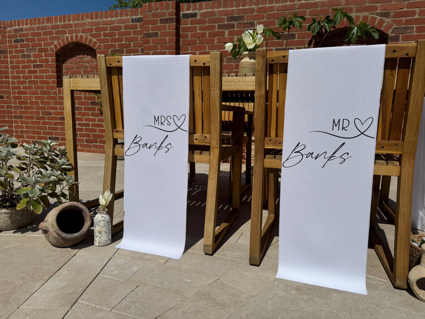 Mr and Mrs Chair Signs