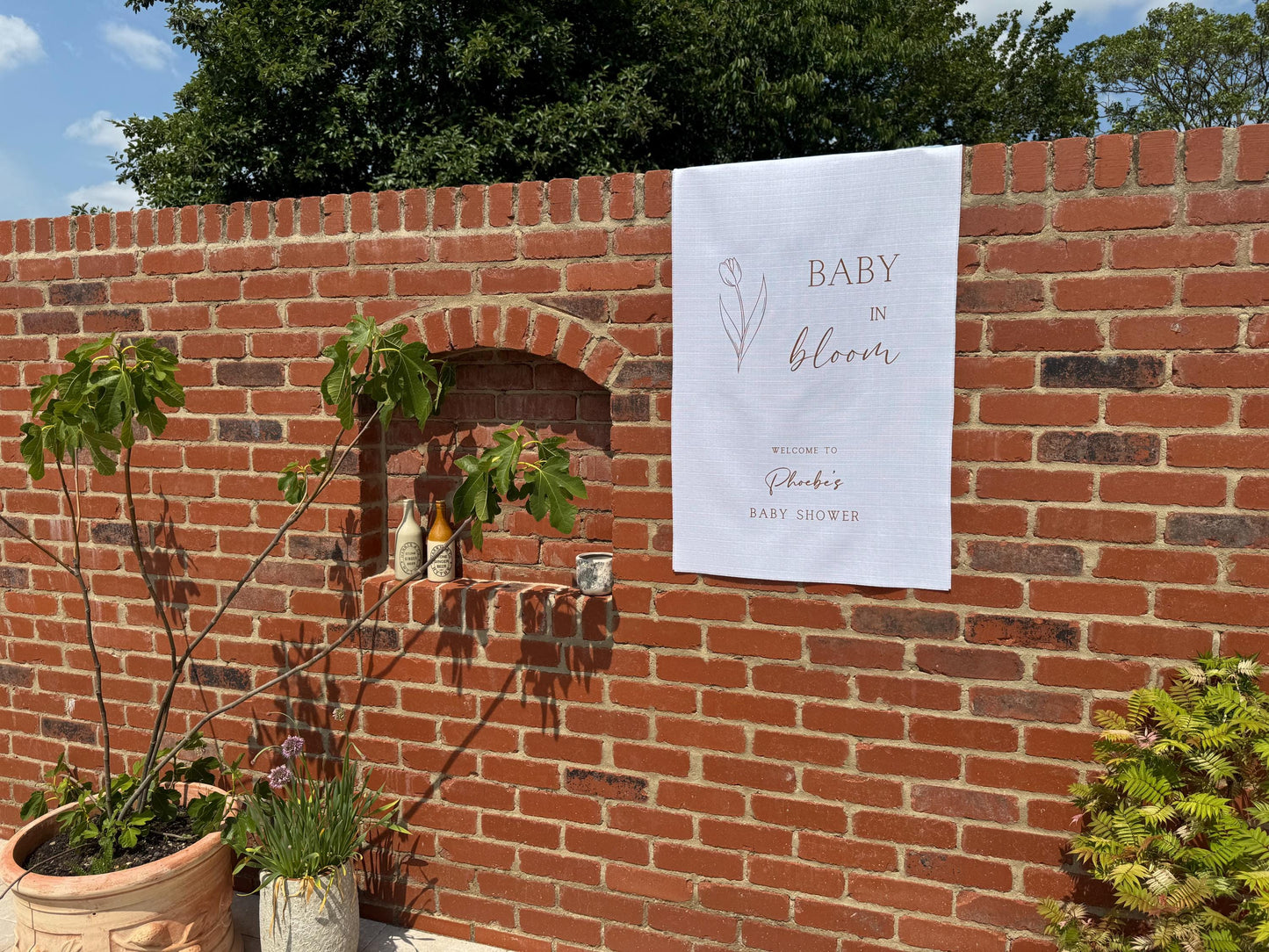 Baby Shower Sign - Baby in Bloom