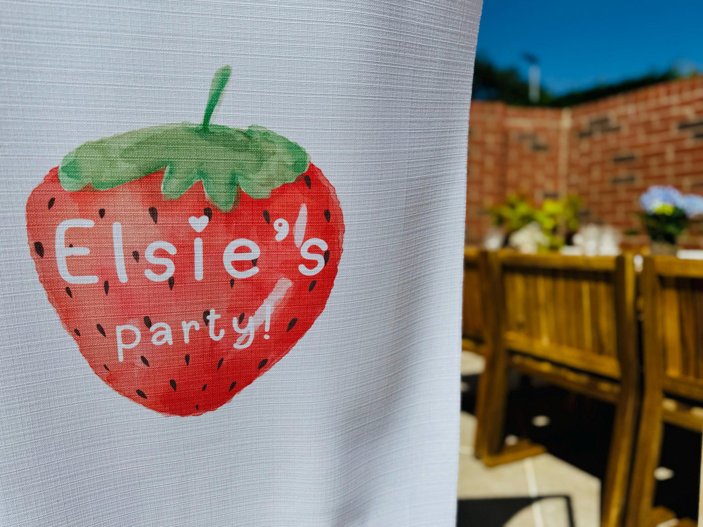 Birthday Sign - Strawberries
