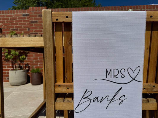 Mr and Mrs Chair Signs