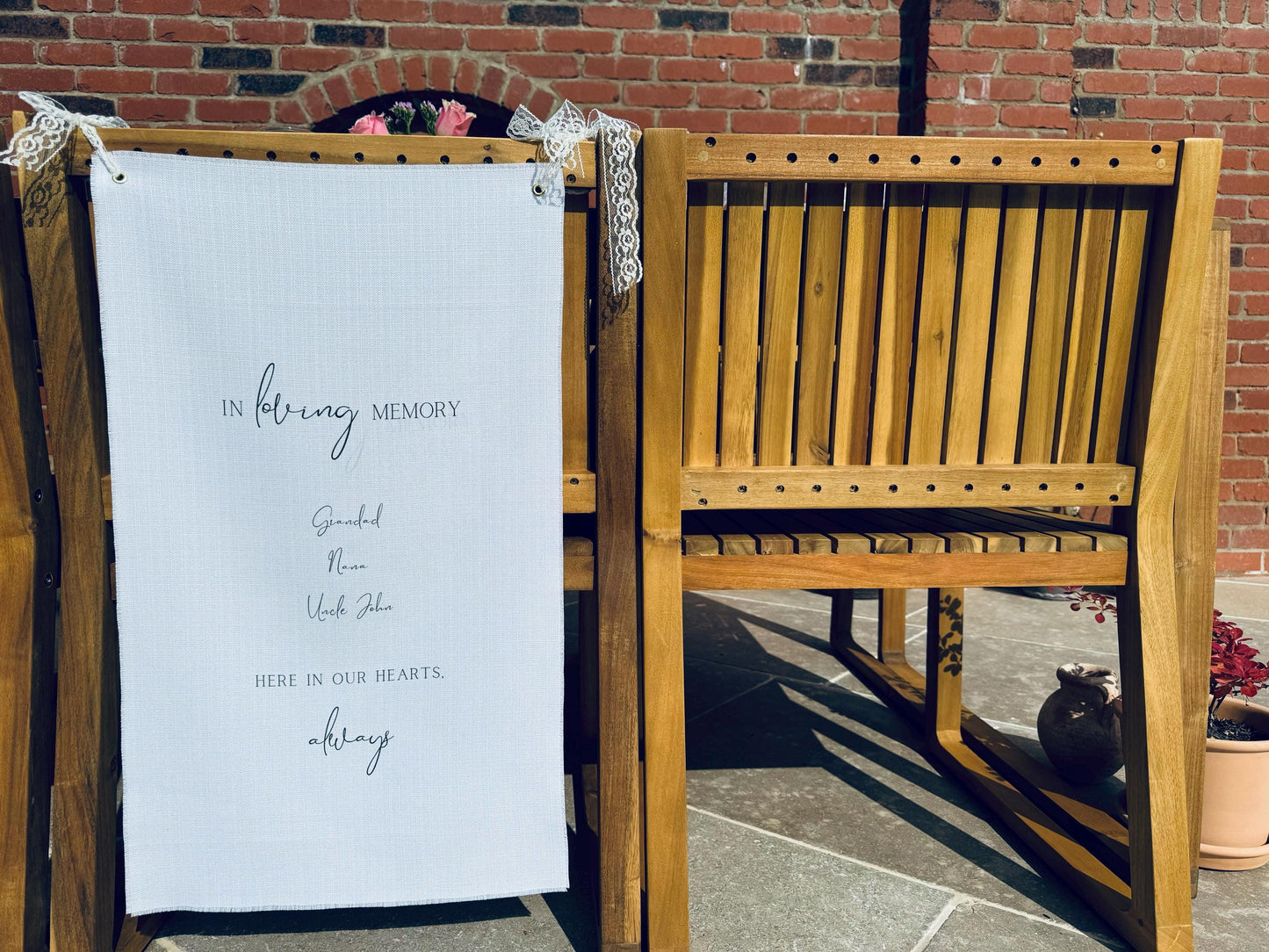 In Loving Memory Memorial Sign