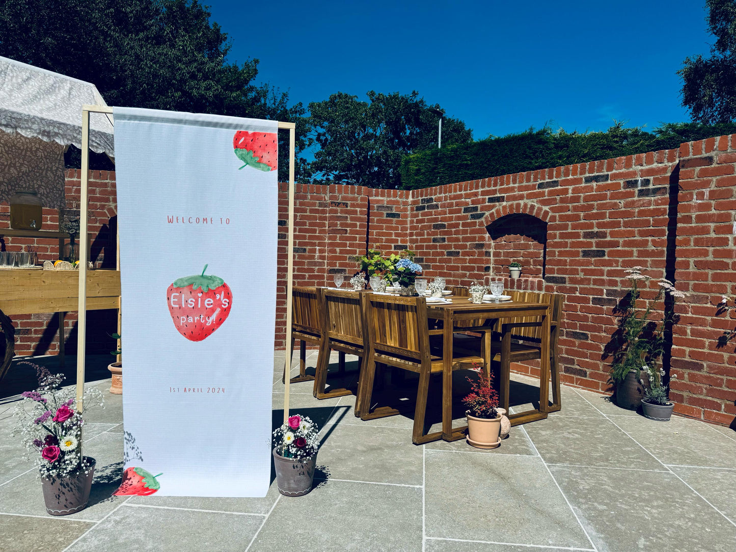 Birthday Sign - Strawberries