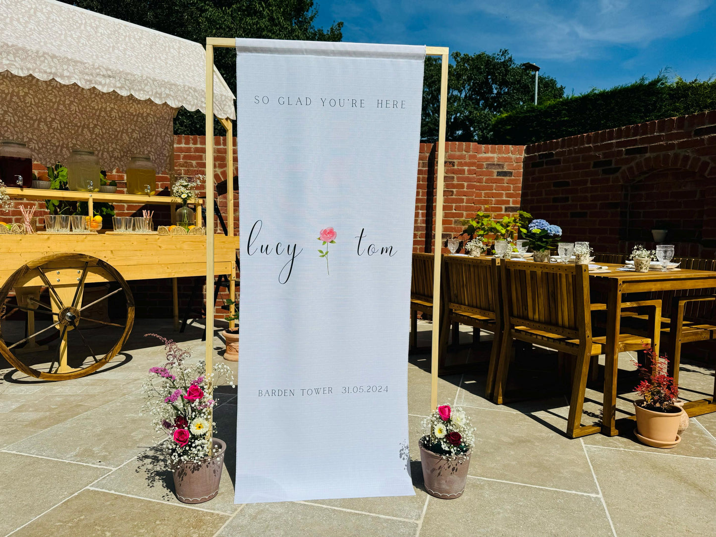 Welcome Sign - Flower