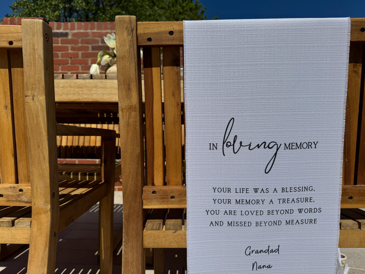 In Loving Memory Sign