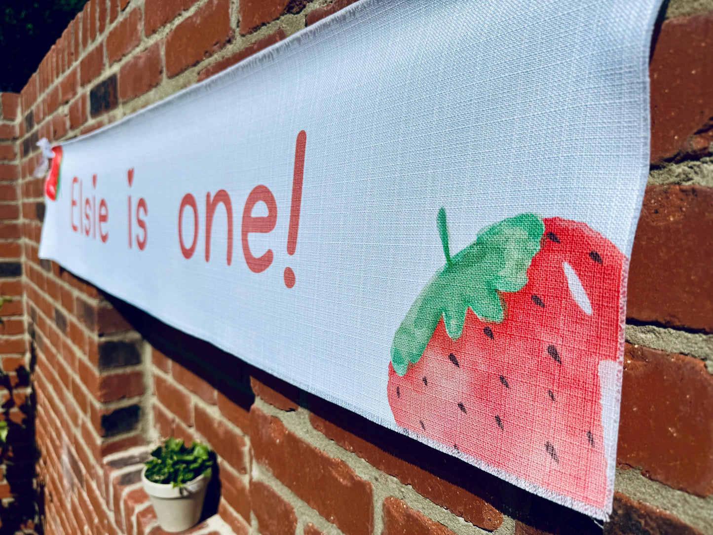 Birthday Banner - Strawberries