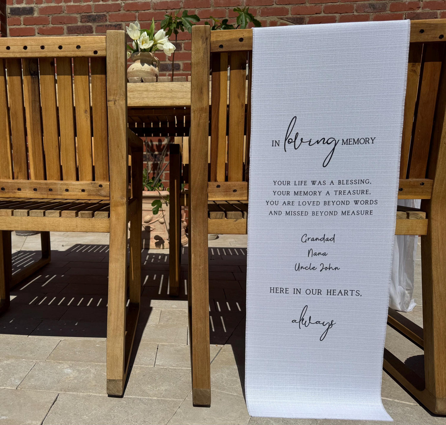 In Loving Memory Sign