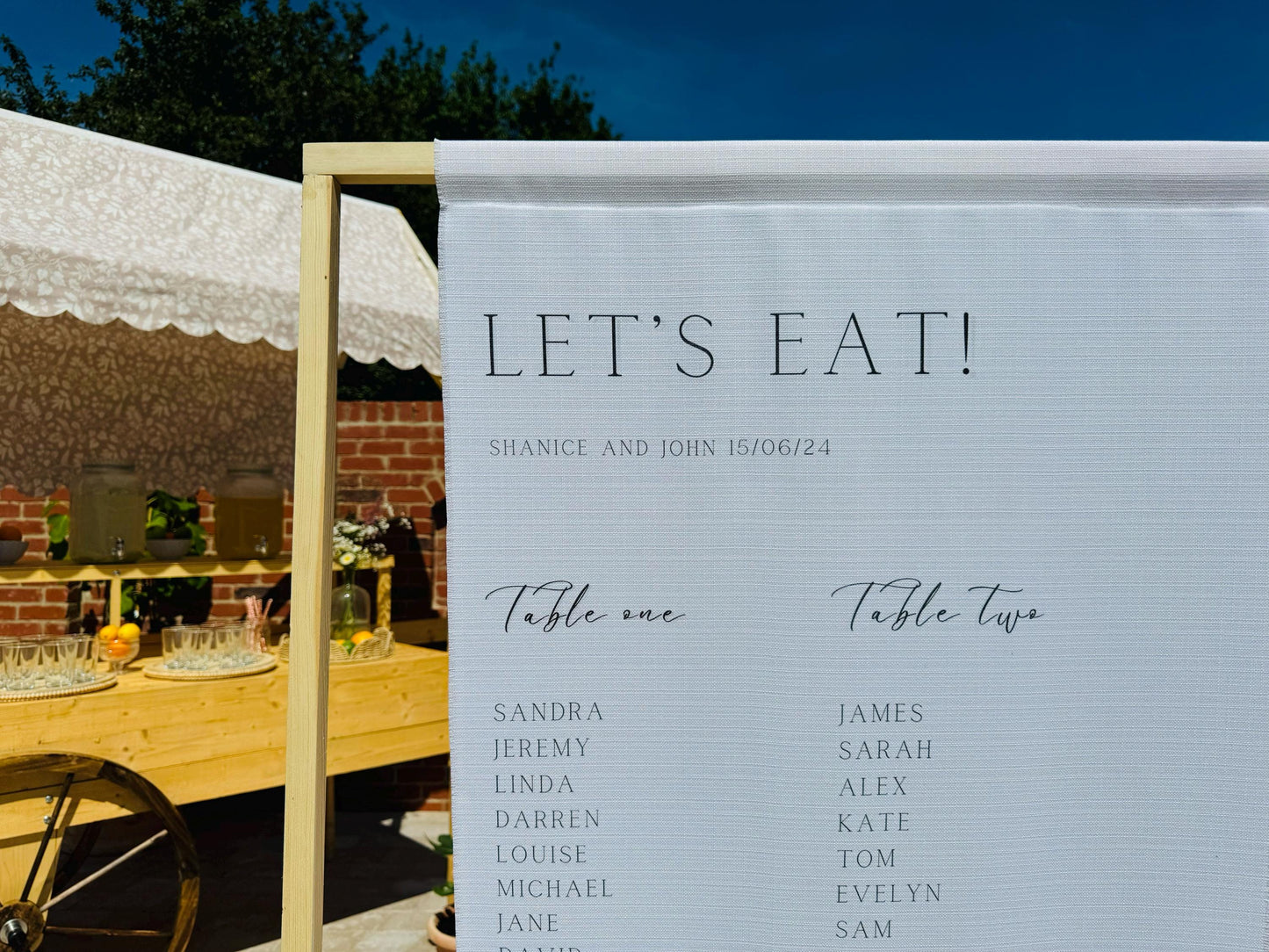 Let's Eat Table Plan