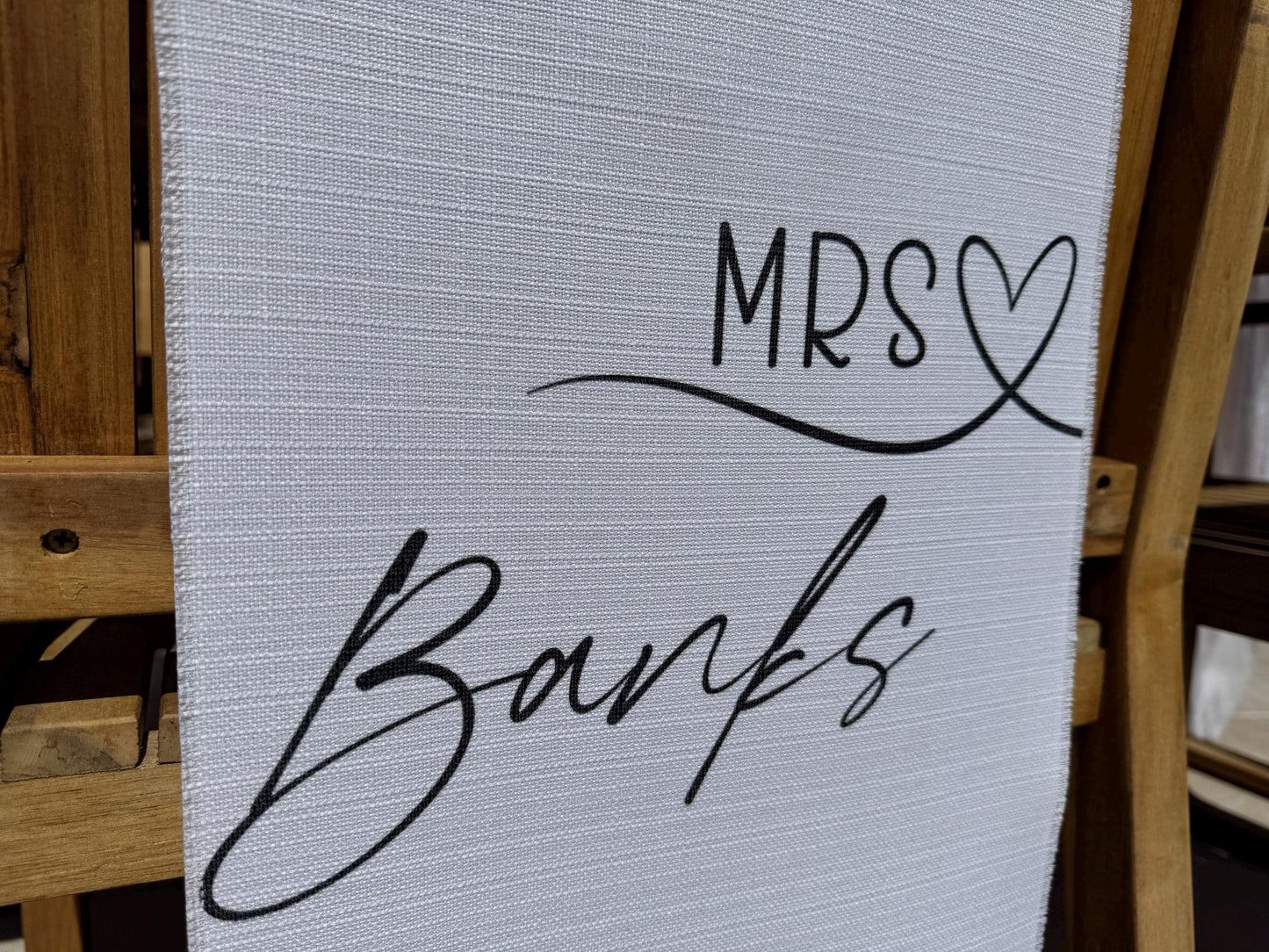 Mr and Mrs Chair Signs