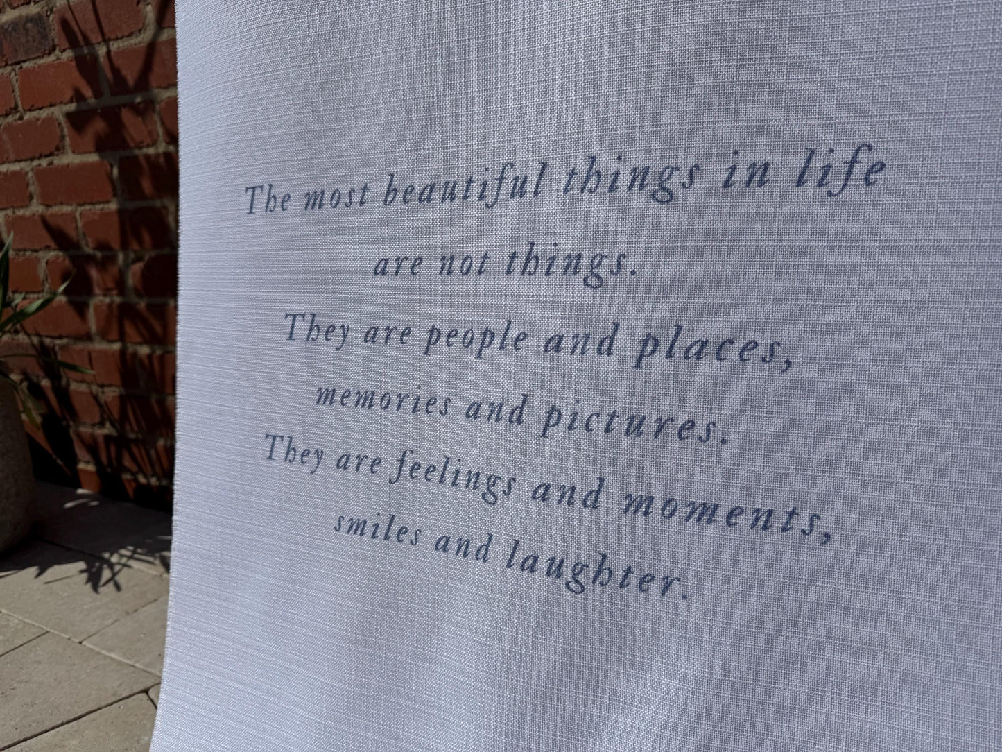 Custom Welcome Sign With A Quote