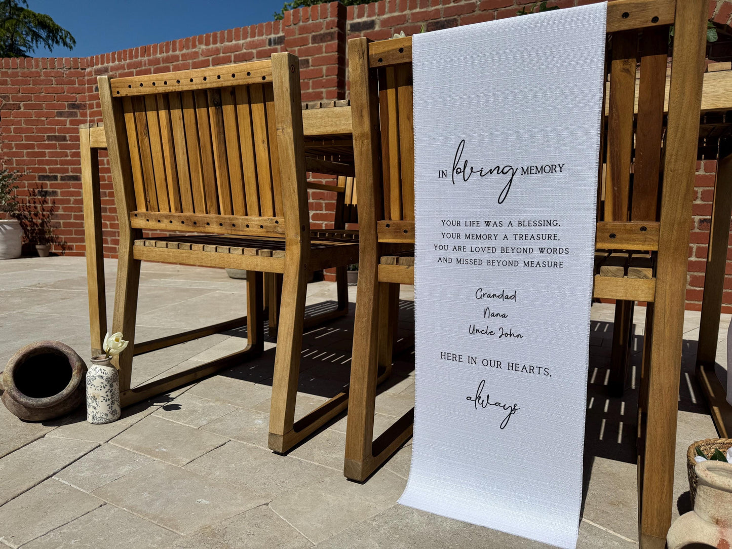 In Loving Memory Sign