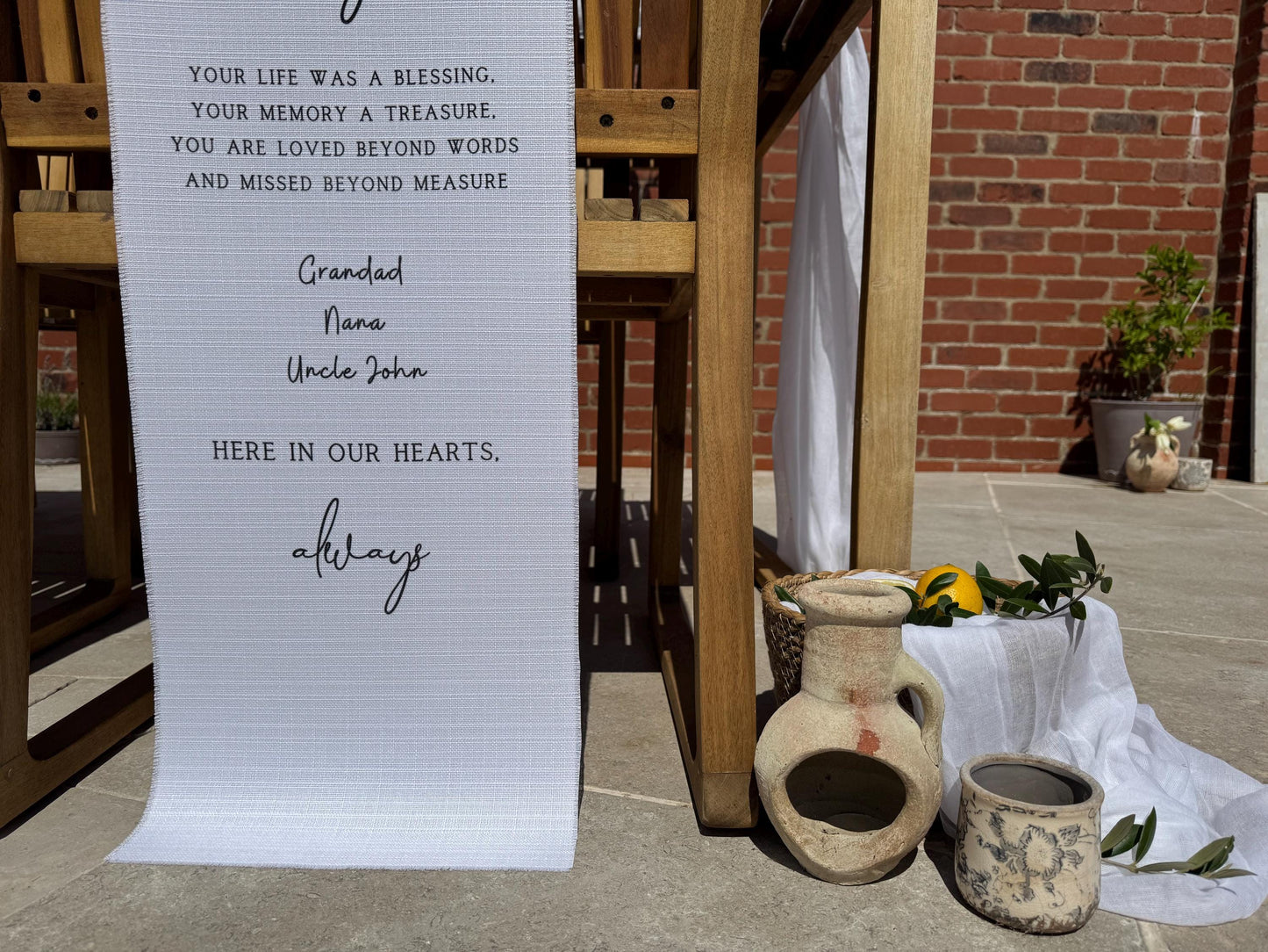 In Loving Memory Sign