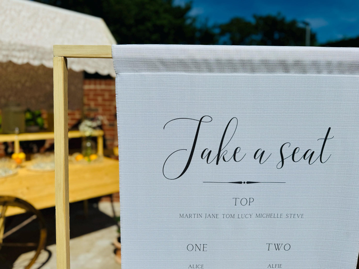 Take a Seat Table Plan