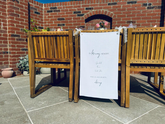 In Loving Memory Memorial Sign