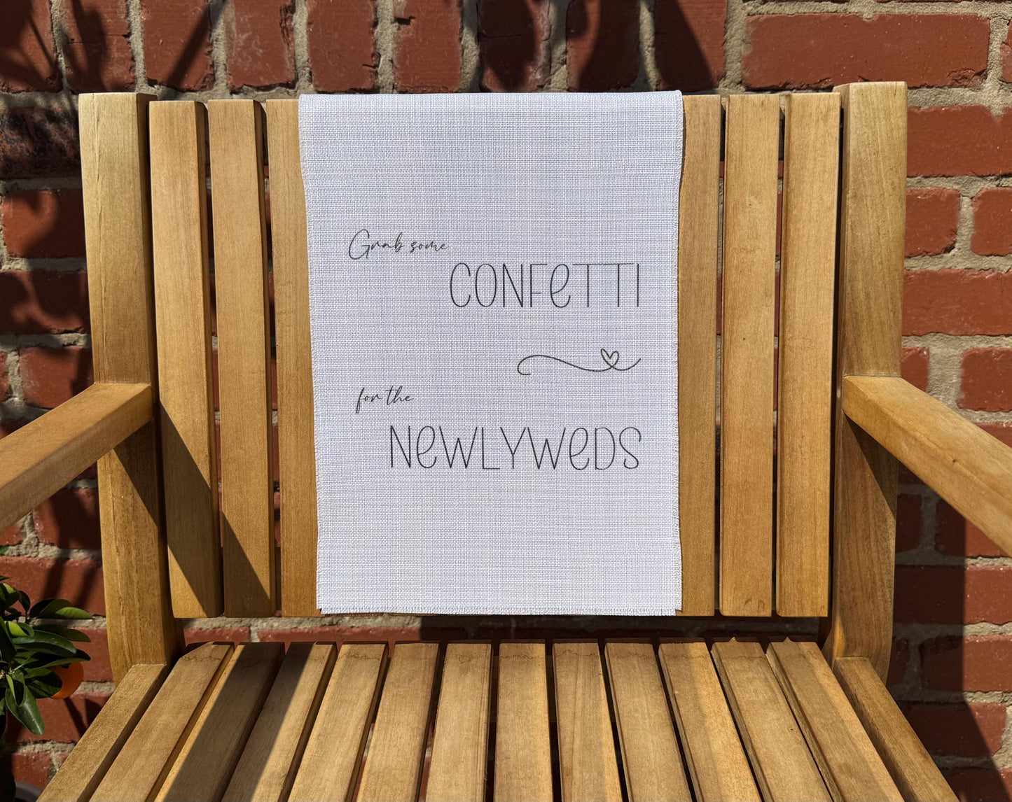 Confetti Sign
