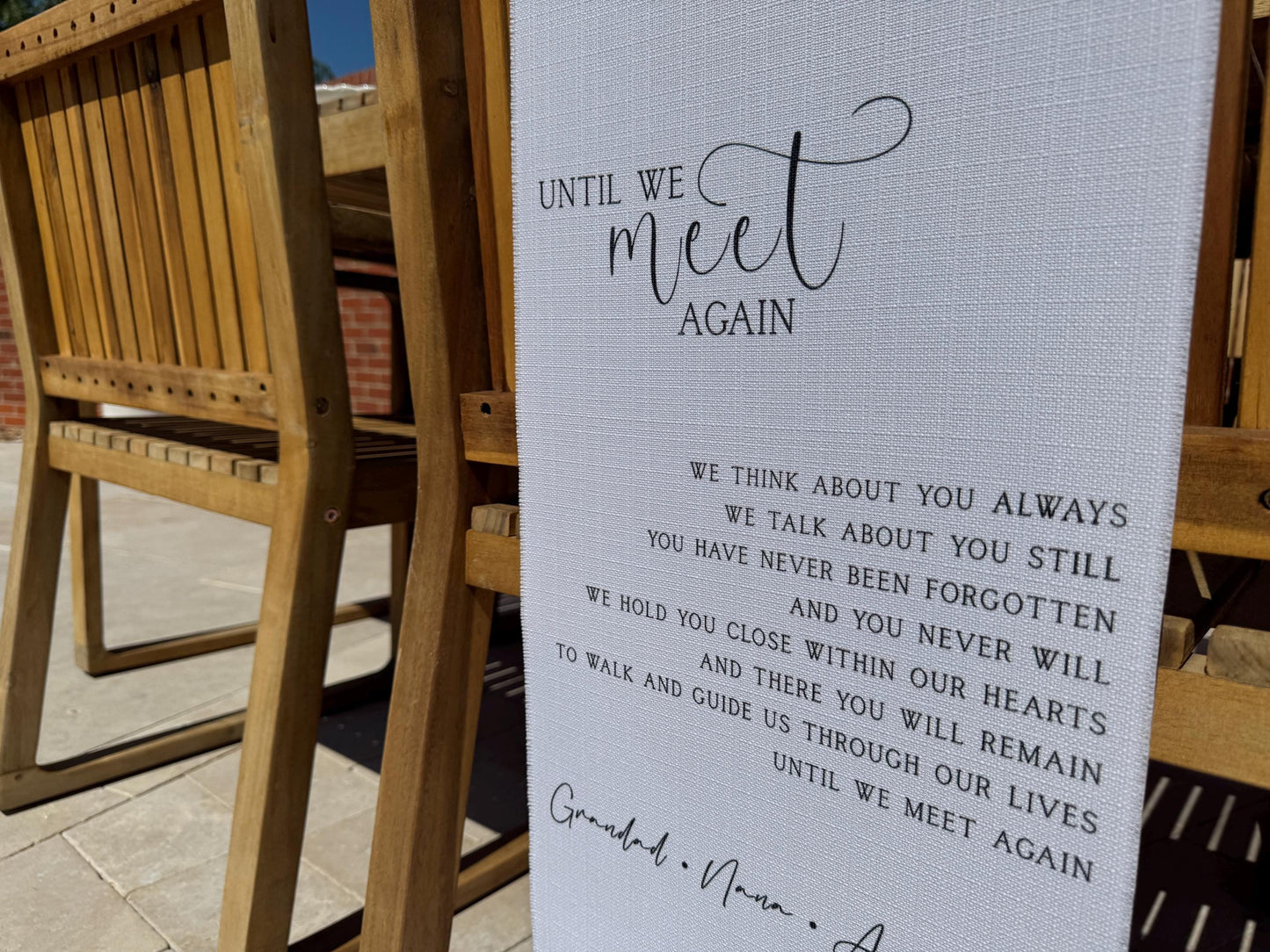 In Loving Memory Sign