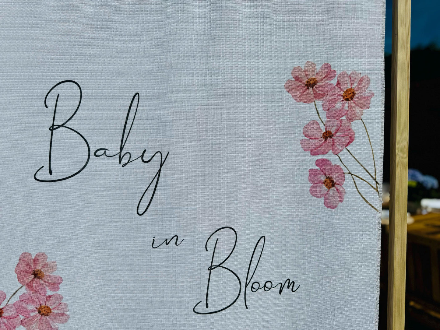 Baby Shower Sign - Baby in Bloom