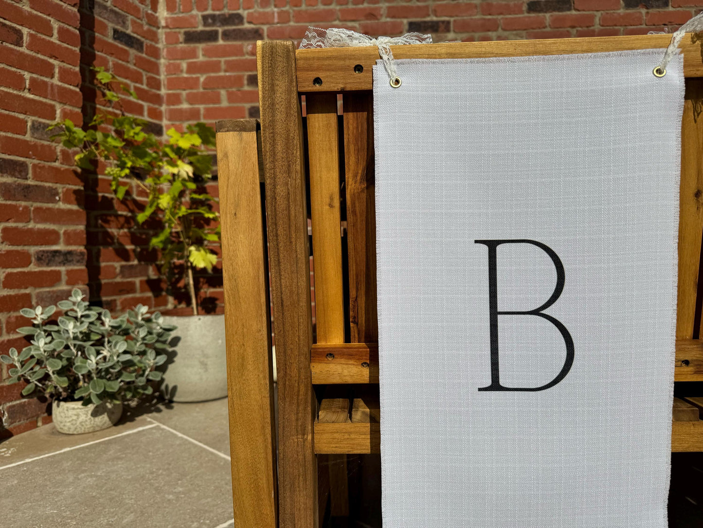 Bride and Groom Chair Signs - B and G