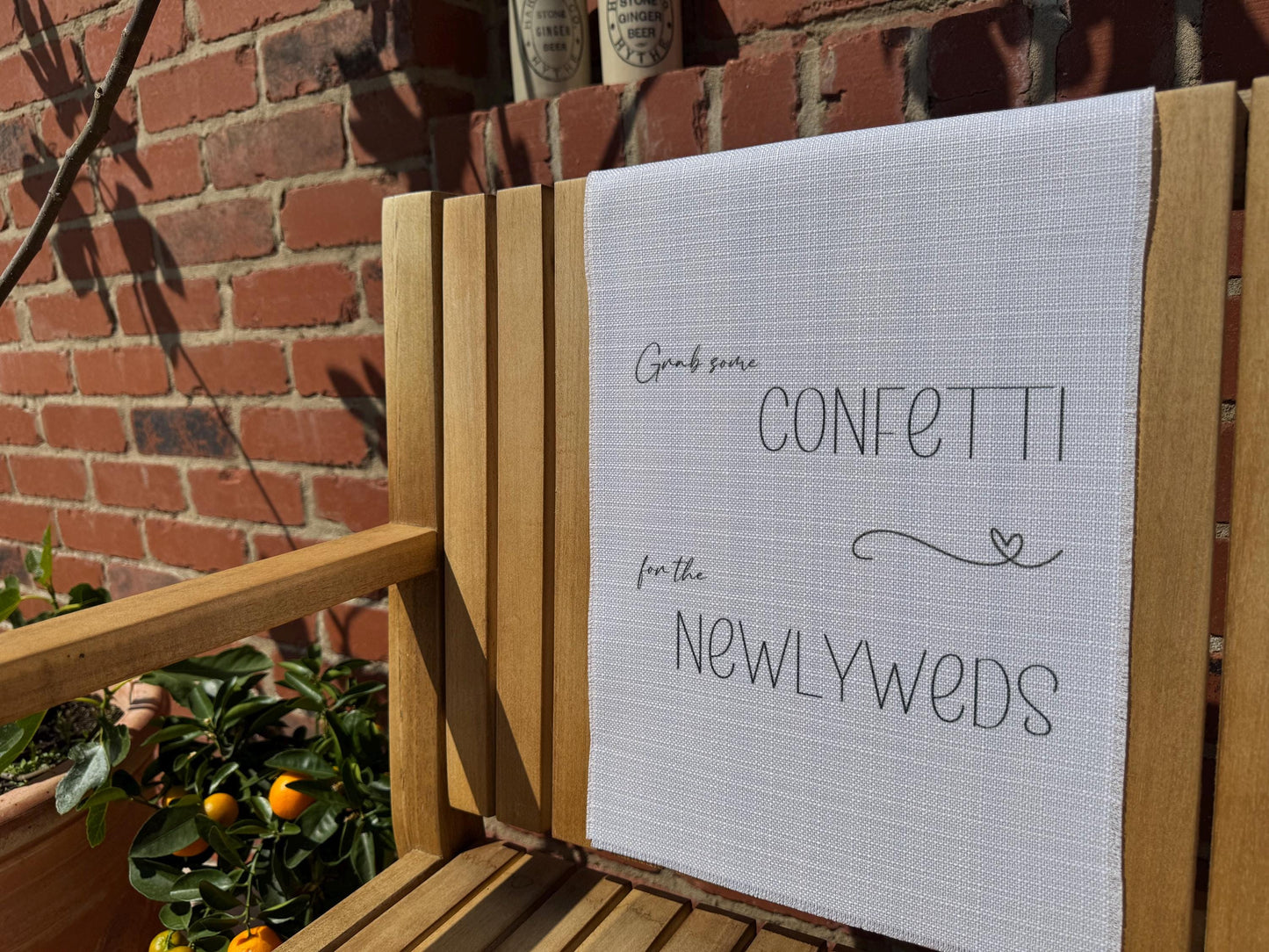 Confetti Sign