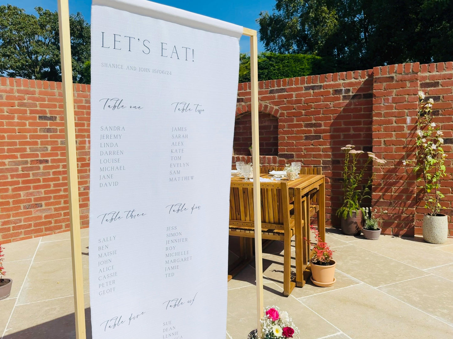 Let's Eat Table Plan