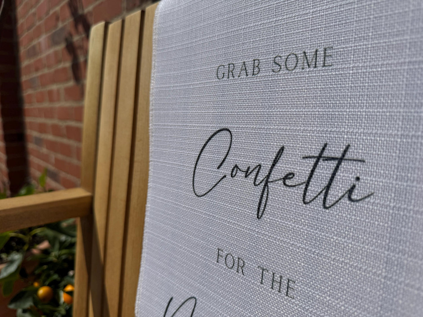 Confetti Sign