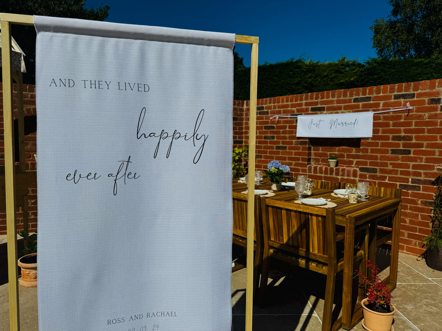 Just Married Sign