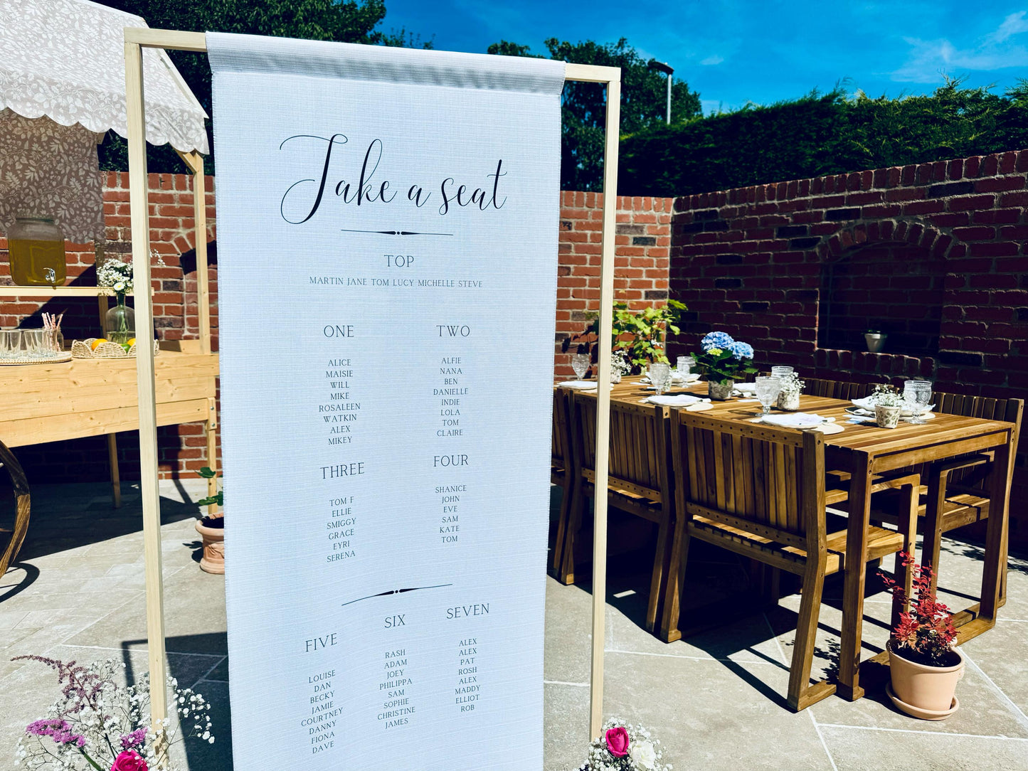 Take a Seat Table Plan