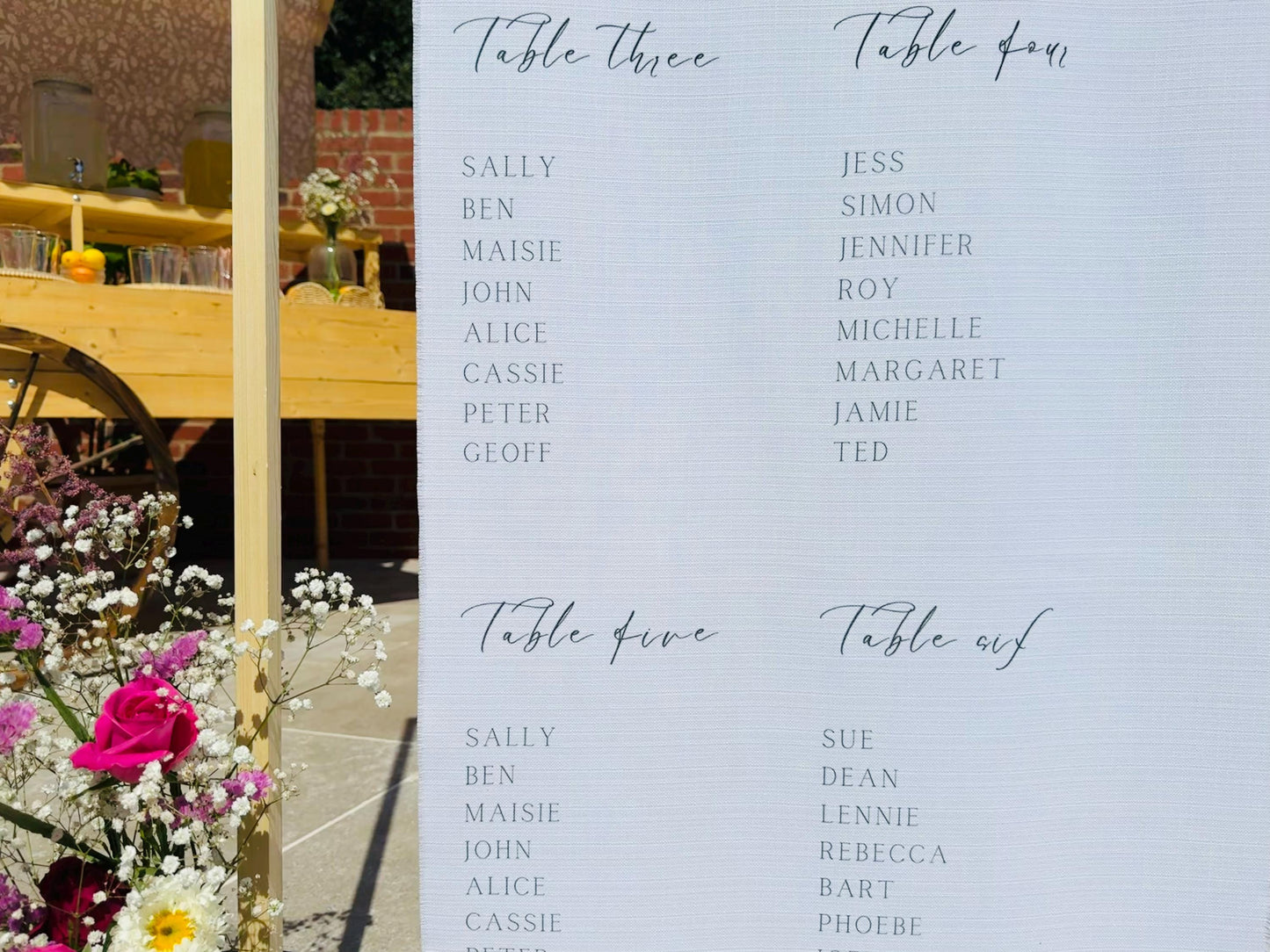 Let's Eat Table Plan
