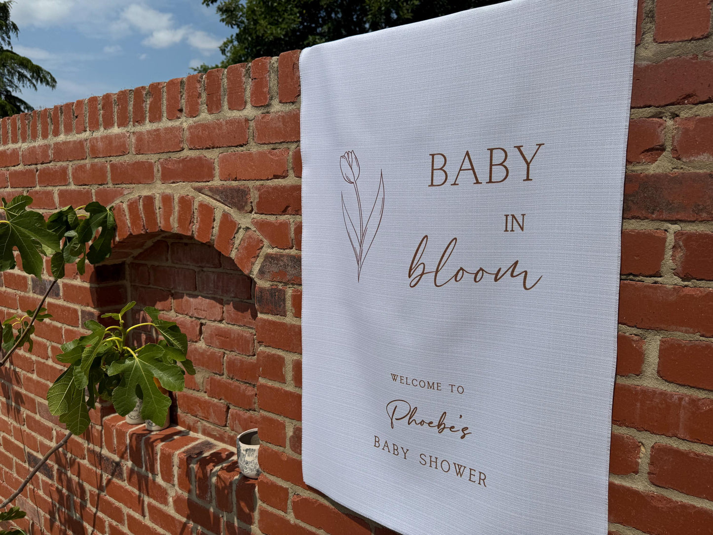 Baby Shower Sign - Baby in Bloom