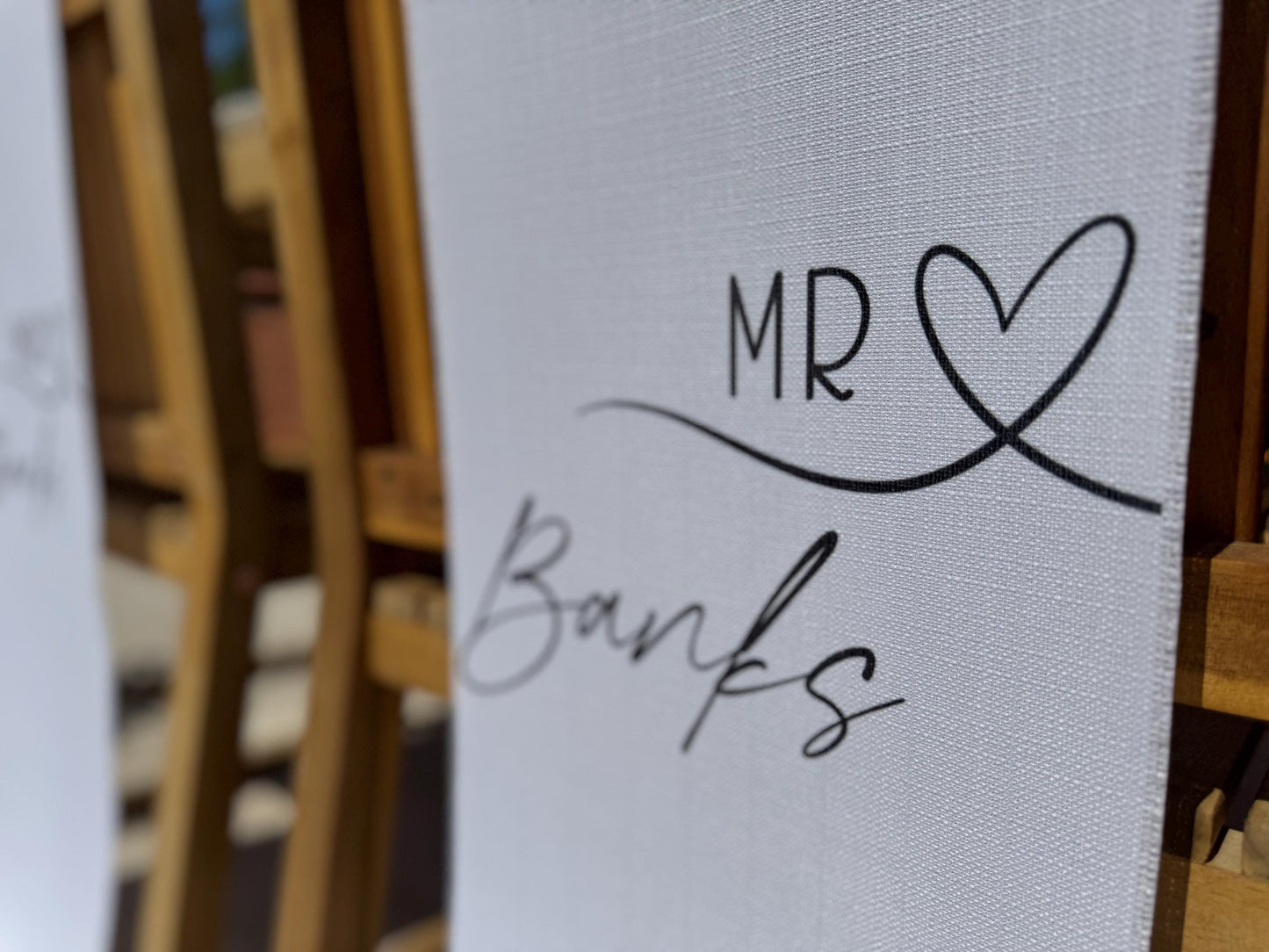 Mr and Mrs Chair Signs
