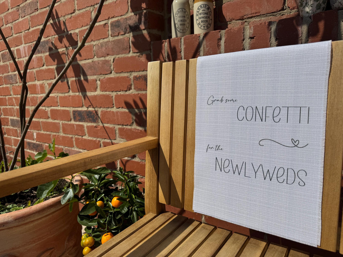 Confetti Sign