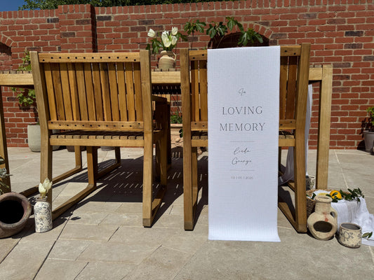 In Loving Memory Memorial Sign