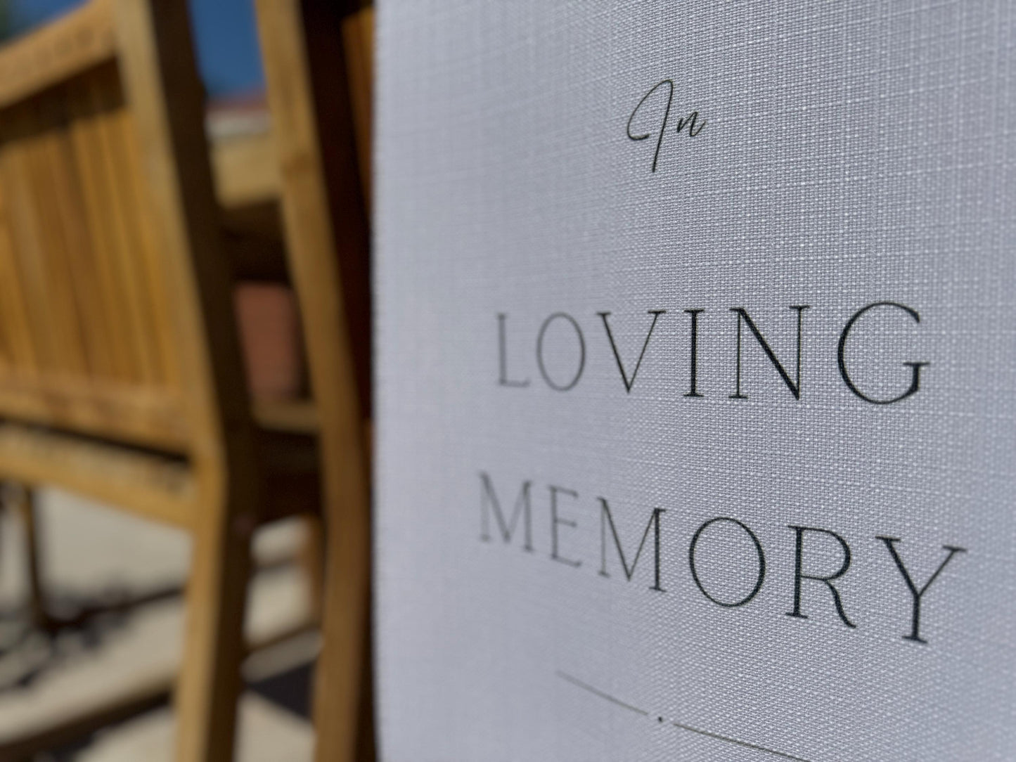 In Loving Memory Memorial Sign
