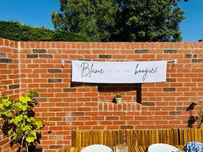 Blame It On The Boogie Sign