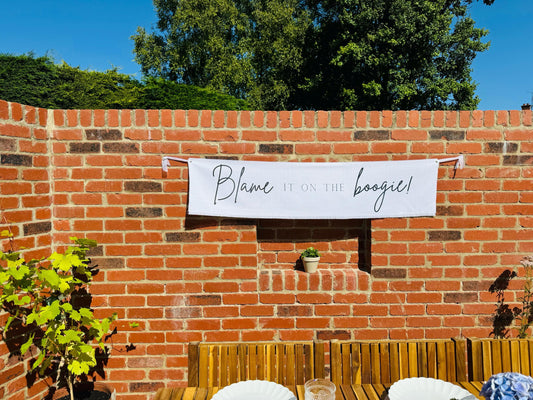 Blame It On The Boogie Sign