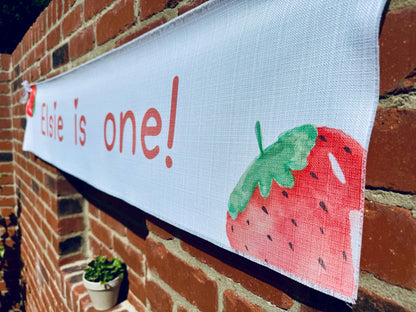 Birthday Banner - Strawberries