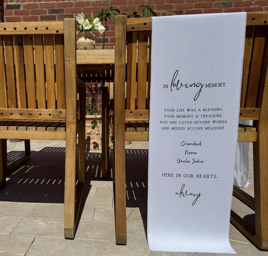 In Loving Memory Sign