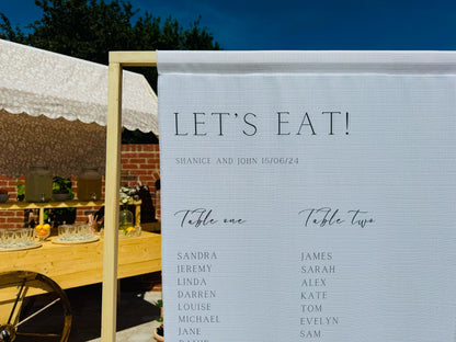 Let's Eat Table Plan