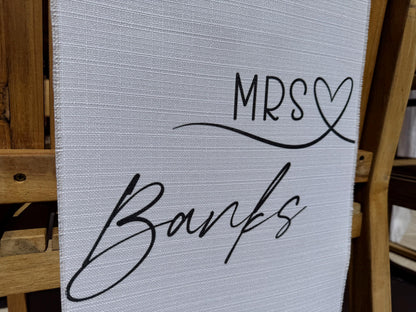 Mr and Mrs Chair Signs