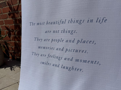 Custom Welcome Sign With A Quote