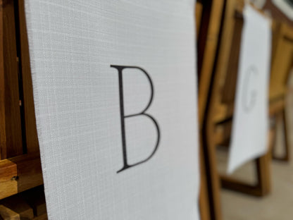 Bride and Groom Chair Signs - B and G