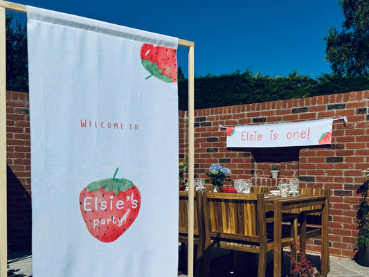Birthday Sign - Strawberries
