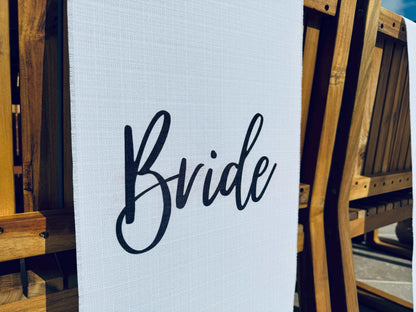 Bride and Groom Chair Signs