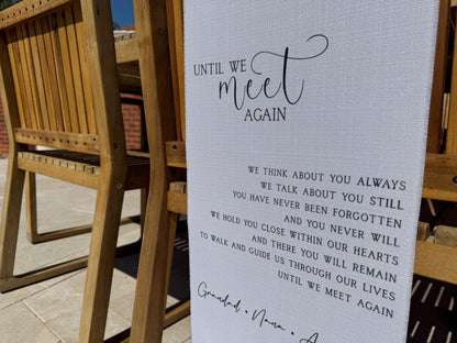 In Loving Memory Sign