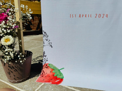 Birthday Sign - Strawberries