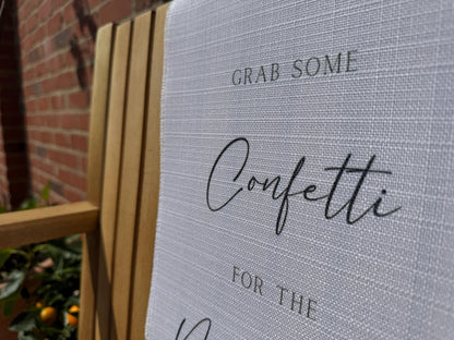 Confetti Sign