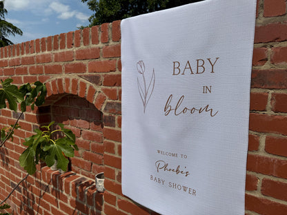 Baby Shower Sign - Baby in Bloom
