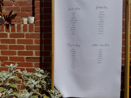 Classic Table Plan