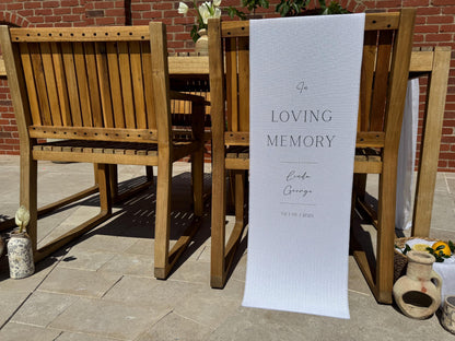In Loving Memory Memorial Sign